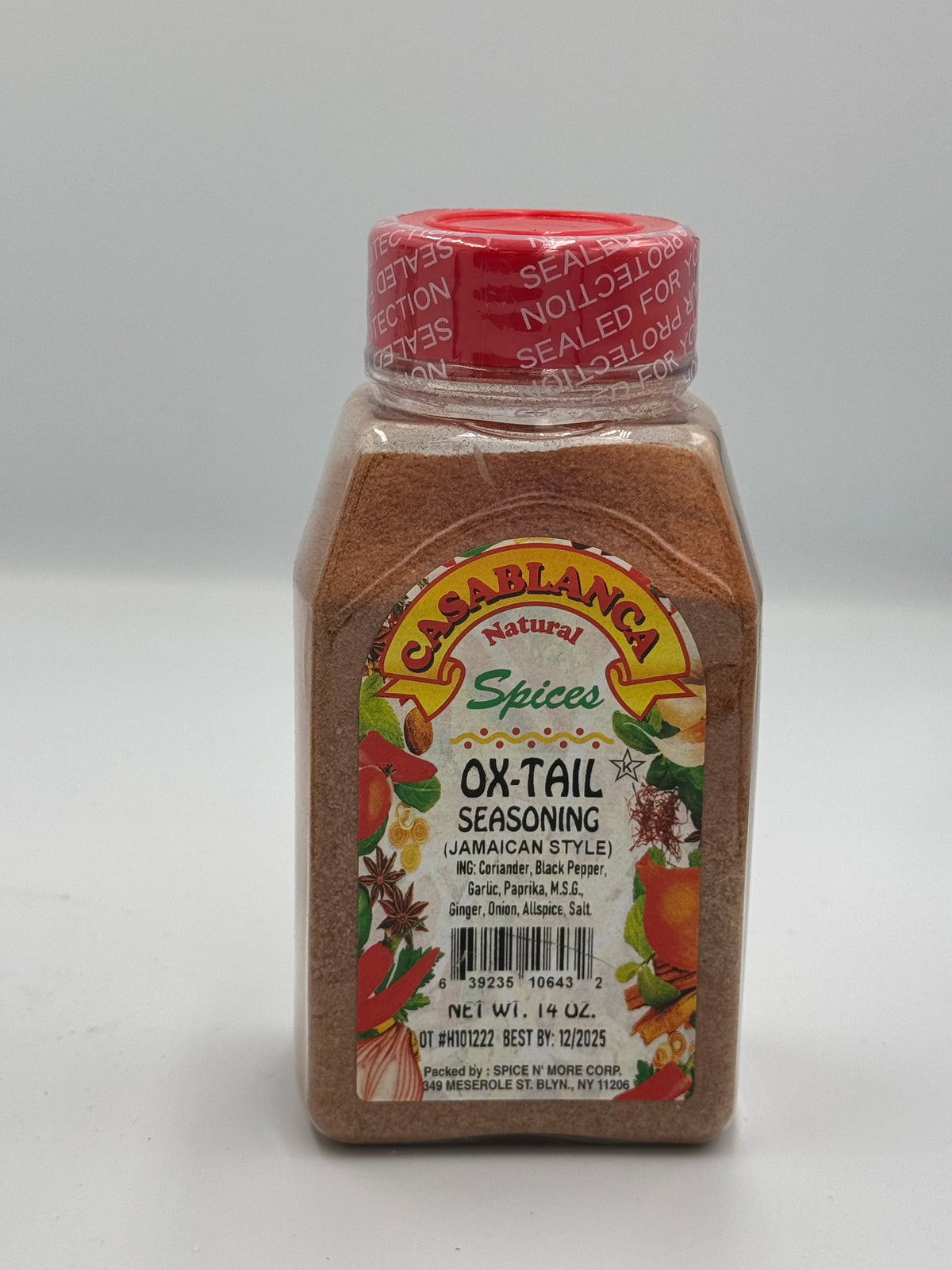 Casablanca Natural Spices Ox-Tail Seasoning (Jamaican Style) - 14 oz Jar