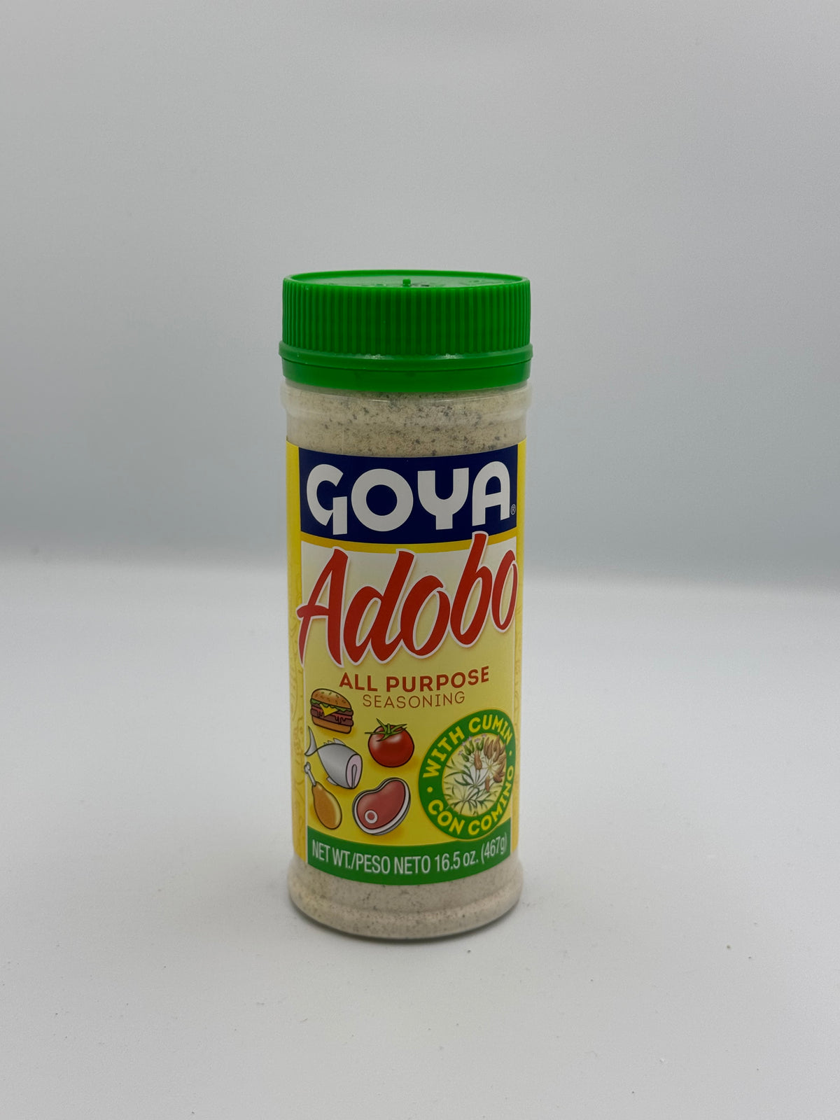 Goya Adobo All-Purpose Seasoning with Cumin (Con Comino) - 16.5 oz (467g) Bottle