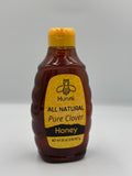 Hunni All Natural Pure Clover Honey - 32 oz (2 lbs / 907g) Squeeze Bottle