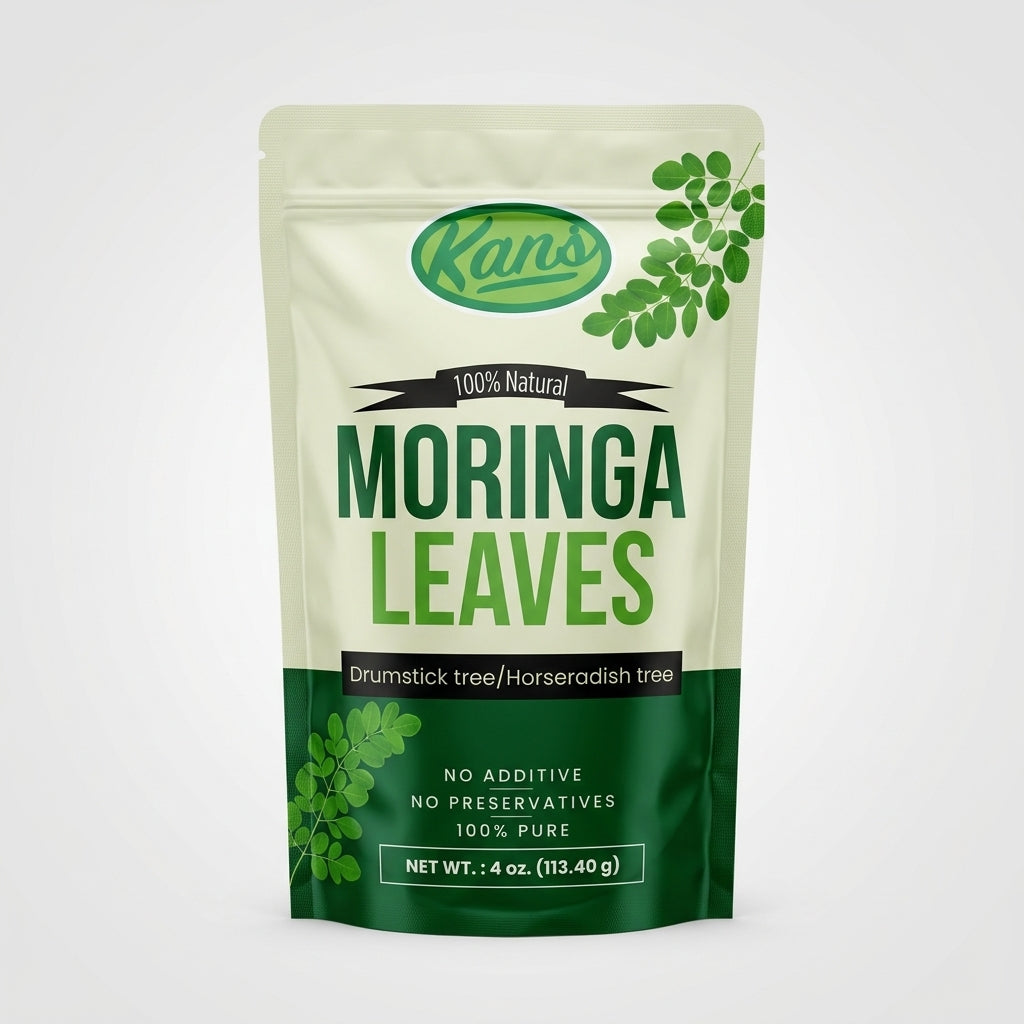 Kans 100% Natural Moringa Leaves (4 oz / 113.40 g)